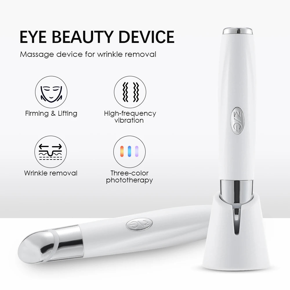 IPL Eye Beauty Device Eye Massager for Dry Eyes Reduce Dark Circles and Puffiness Hot Compress Eye Lift Wand Vibration Red Light Peaceful Pleasures Health and Wellness
