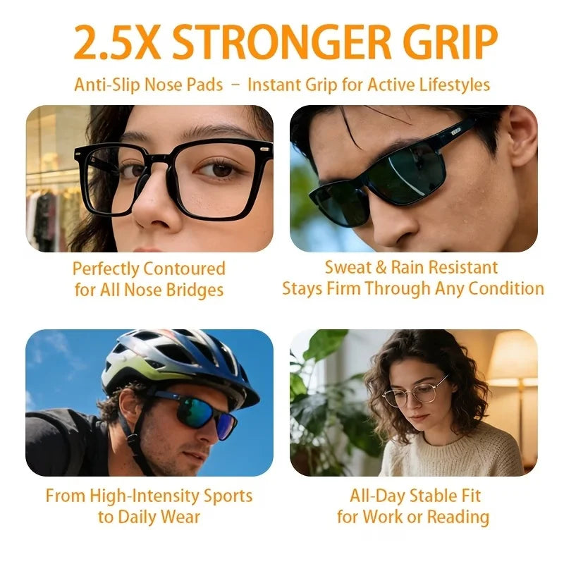 Eyeglasses Anti Slip Nose Pads Silicone Adhesive Glasses Cushion