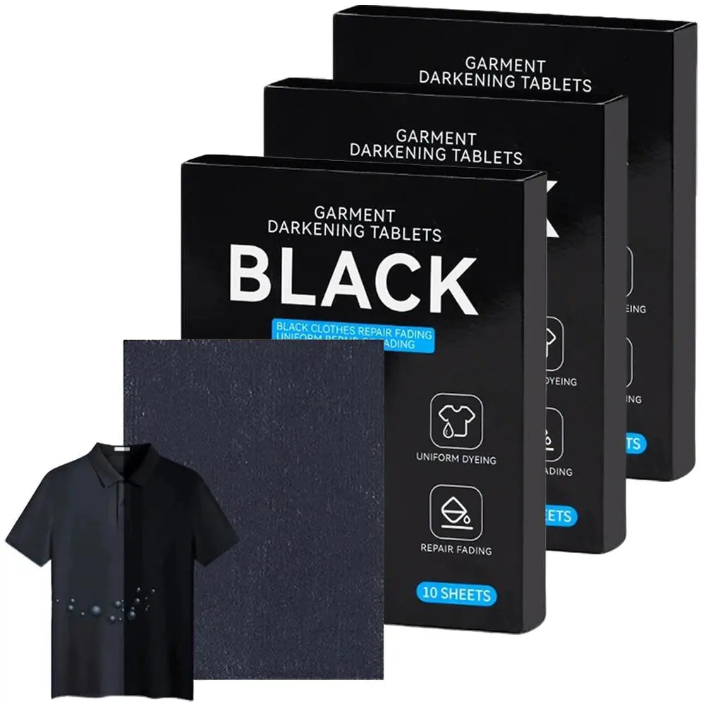 Black Color Clothing Dye 10Pcs/set Clothing Painting Dyes Washing Machine Safe Paint Accessories For Cotton Silk Wool T-Shirts Peaceful Pleasures Health and Wellness