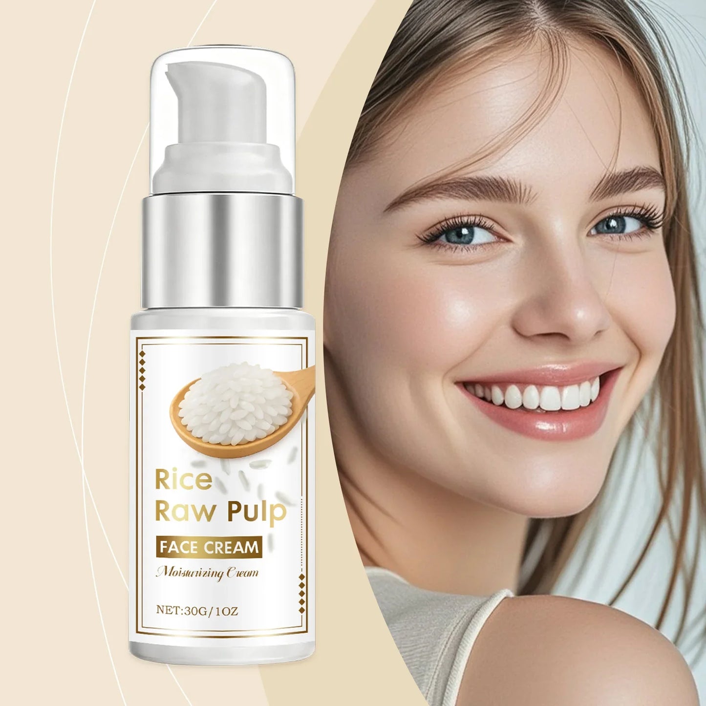 Rice Moisturizing Face Cream – Hydrating & Travel-Friendly