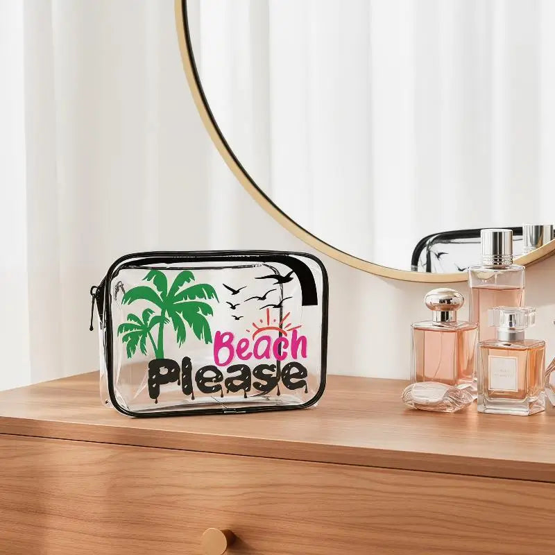 Clear PVC Travel Toiletry & Makeup Bag – Waterproof Organizer