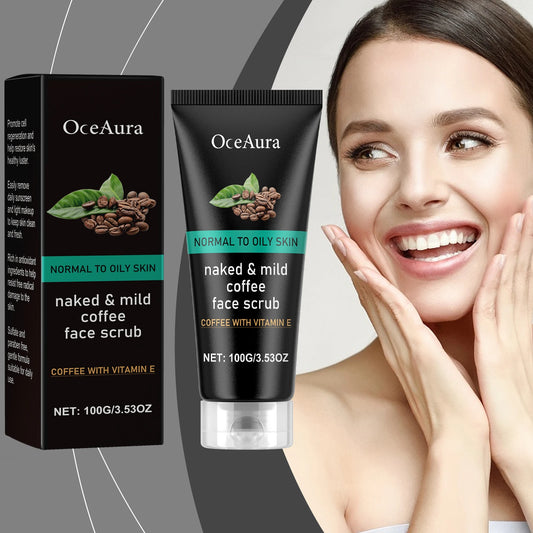 OceAura Coffee Exfoliating Facial Cleanser 100g | Clear Pores Exfoliating Facial Cleanser Peaceful Pleasures Health and Wellness