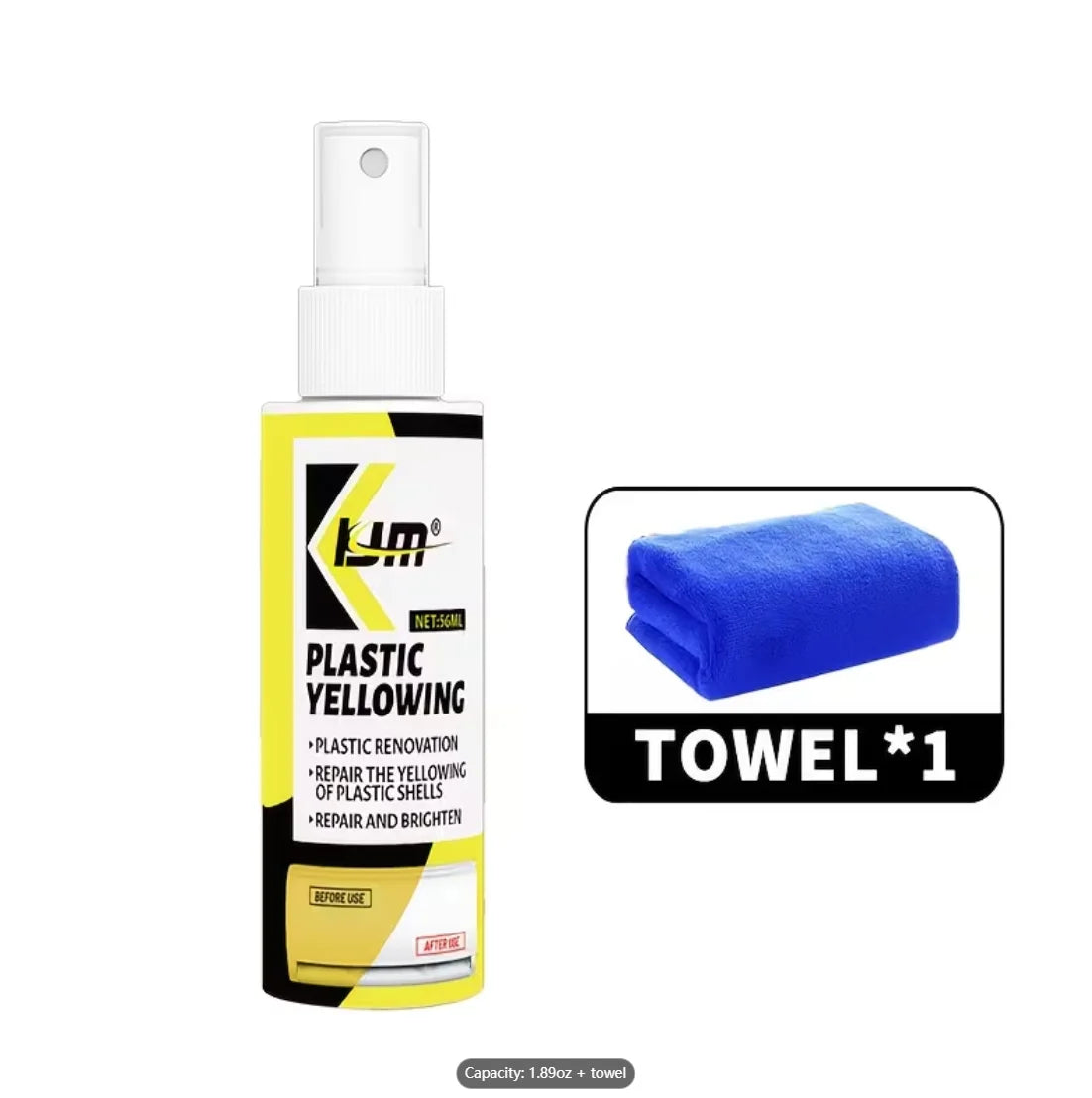 Plastic Yellowing Remover Spray – Restore White Plastic Easily
