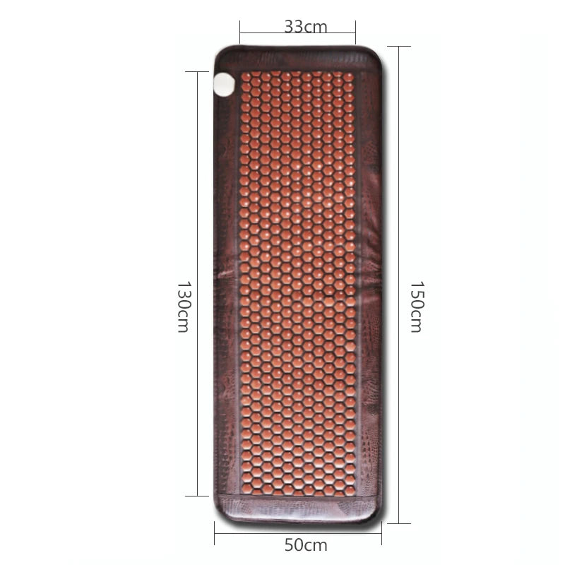 Electric Heated Jade Tourmaline Stone Massage Mat 50x150cm