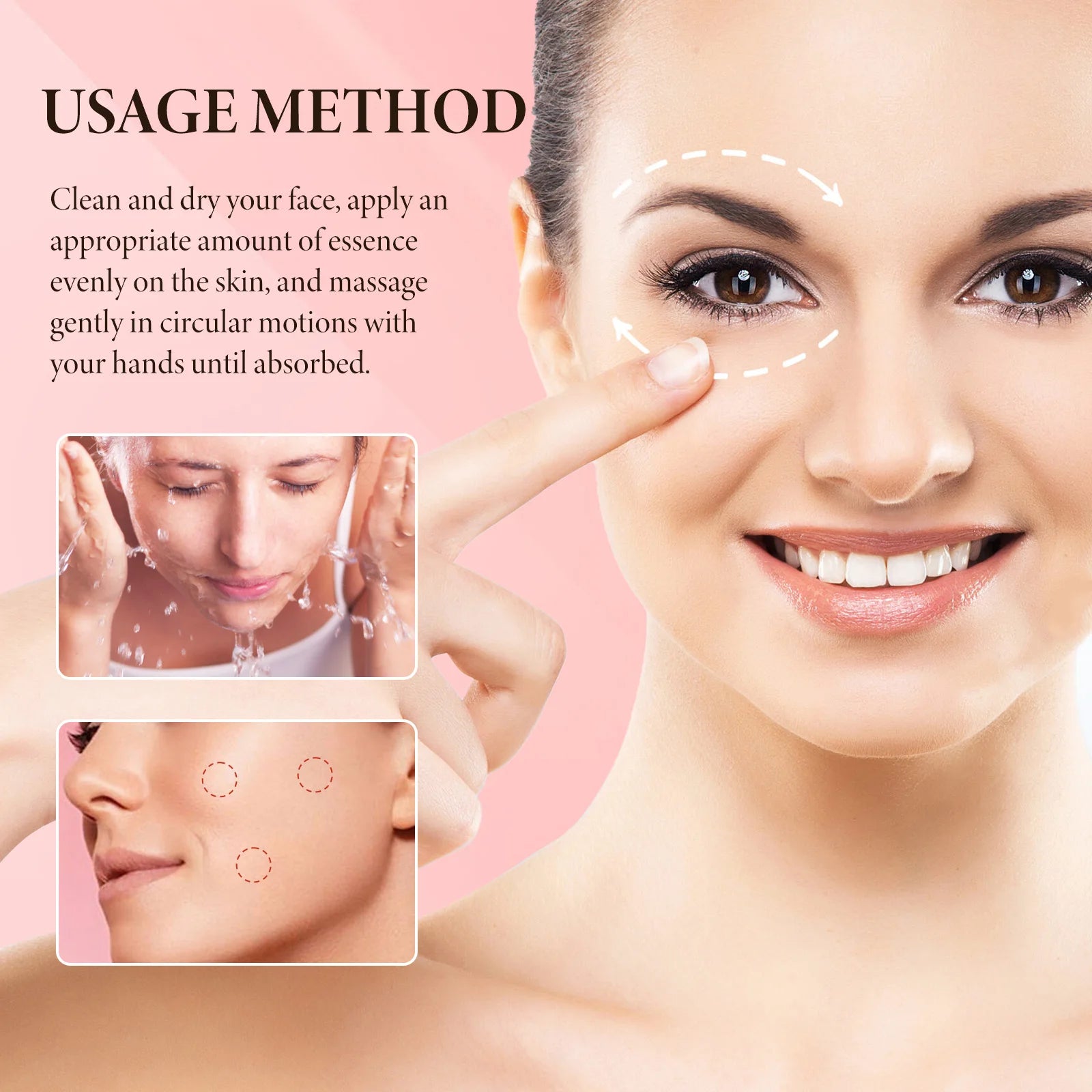 Vitamin C Strawberry Facial Essence Shrink Pores Improve Dullness Brighten Reduce Fine Lines Firm Skin Facial Moisturizing Serum Peaceful Pleasures Health and Wellness
