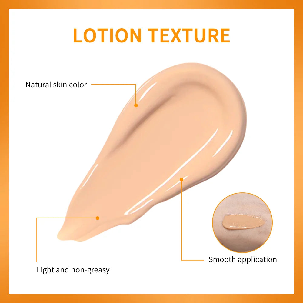 Tinted Moisturizing VC Sunscreen With SPF40 Skin Protection Refreshing Makeup Sunscreen Cream UV Anti-aging Resistance Sunscreen Peaceful Pleasures Health and Wellness