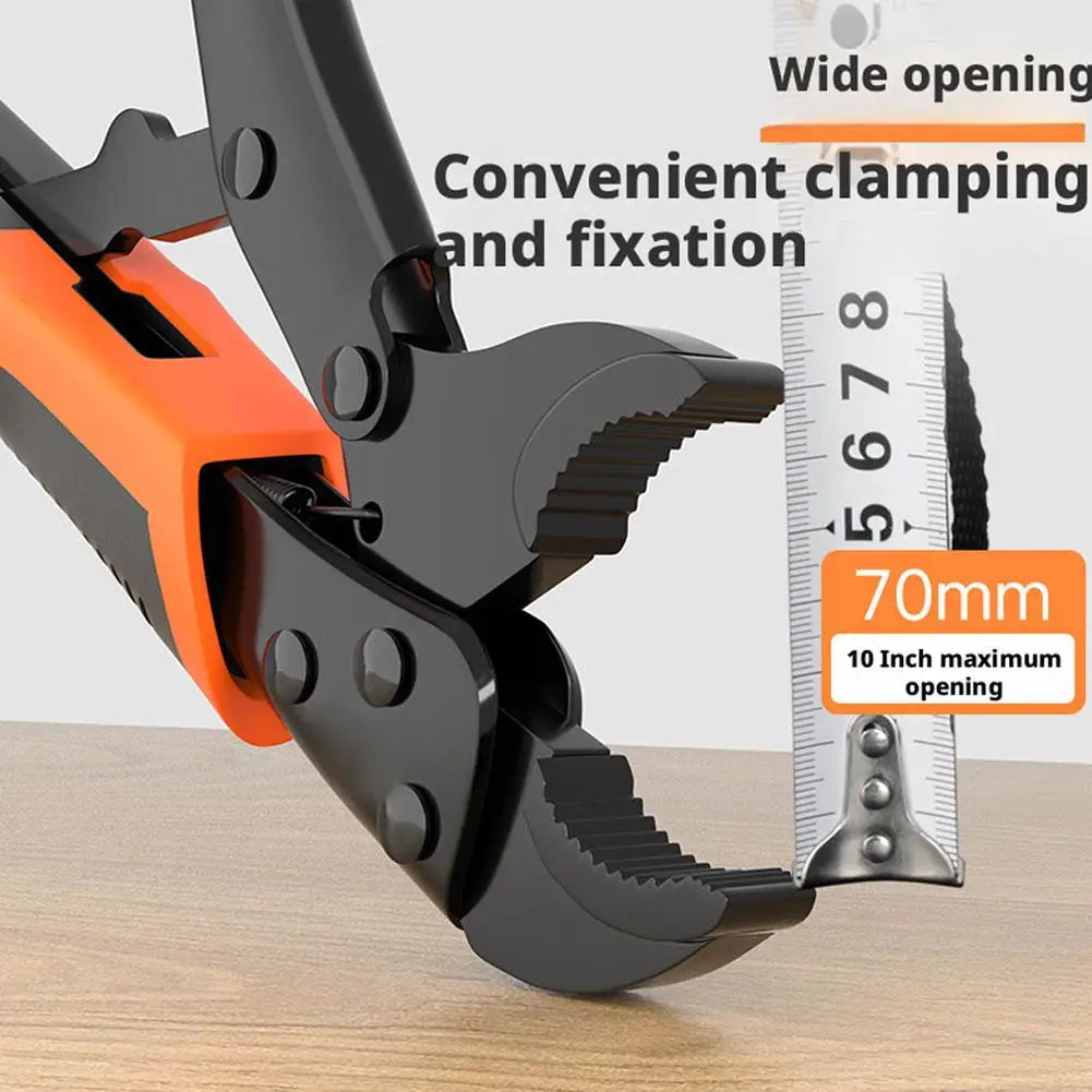 7/9/10 Inch Strong Locking Pliers Universal Multifunctional Pressure Pliers Round/Straight/Tip Mooth Pipe Wrench Hand Tools Peaceful Pleasures Health and Wellness