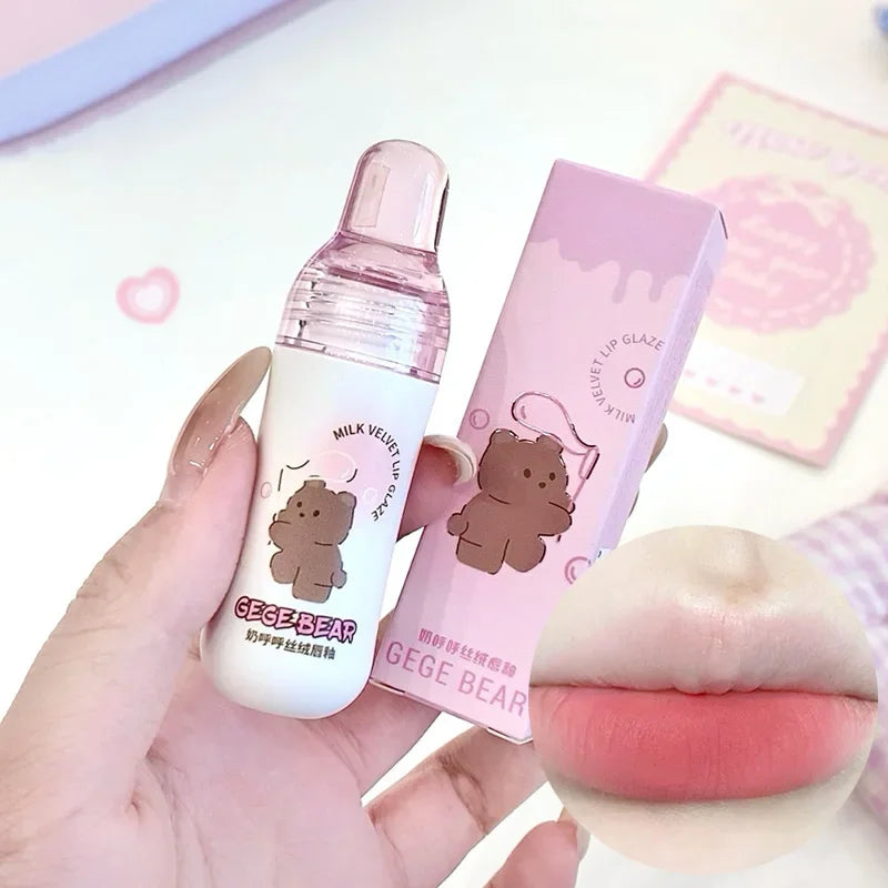 Gege Bear Matte Velvet Lip Glaze – Waterproof Long-Lasting