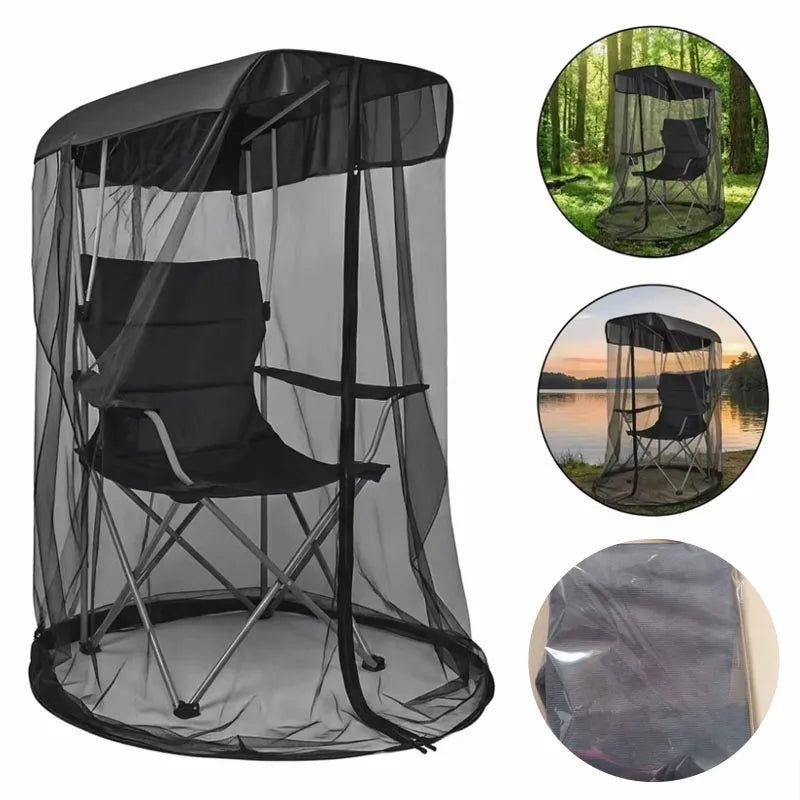 Bug Mesh Tent for Canopy Chair – Zipper Mosquito Net Cover Mosquito Net Cover Peaceful Pleasures Health and Wellness