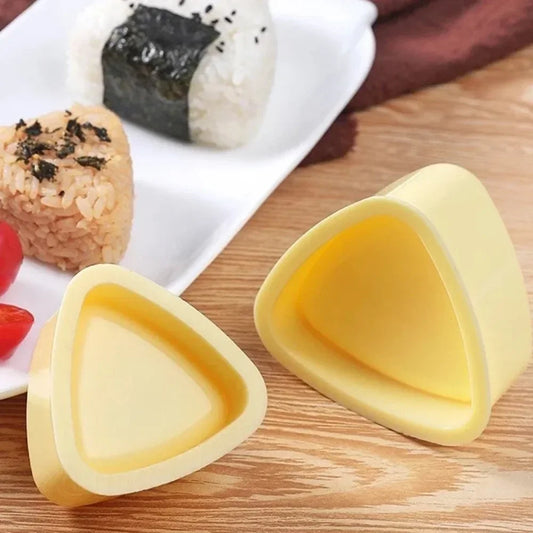 Onigiri Rice Ball Mold Set – Triangle Sushi & Kimbap Press Sushi Rice Mold Peaceful Pleasures Health and Wellness