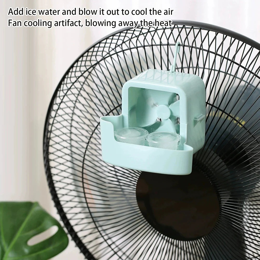 Portable Ice Cooling Fan Attachment | No-Drill Easy Setup