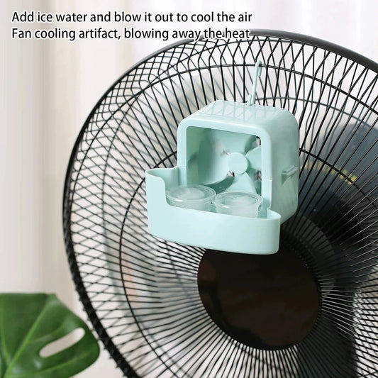 Portable Ice Cooling Fan Attachment | No-Drill Easy Setup Fan Cooling Attachment Peaceful Pleasures Health and Wellness