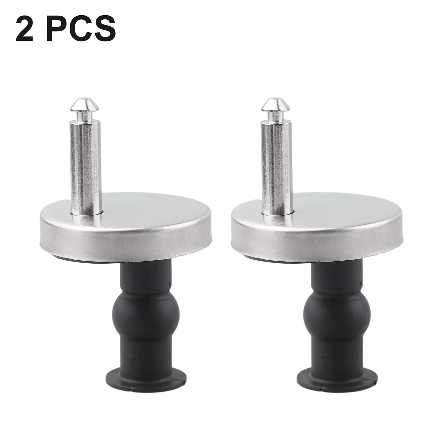 2-Pack Top Fix Toilet Seat Hinges – Soft Close & Quick Release