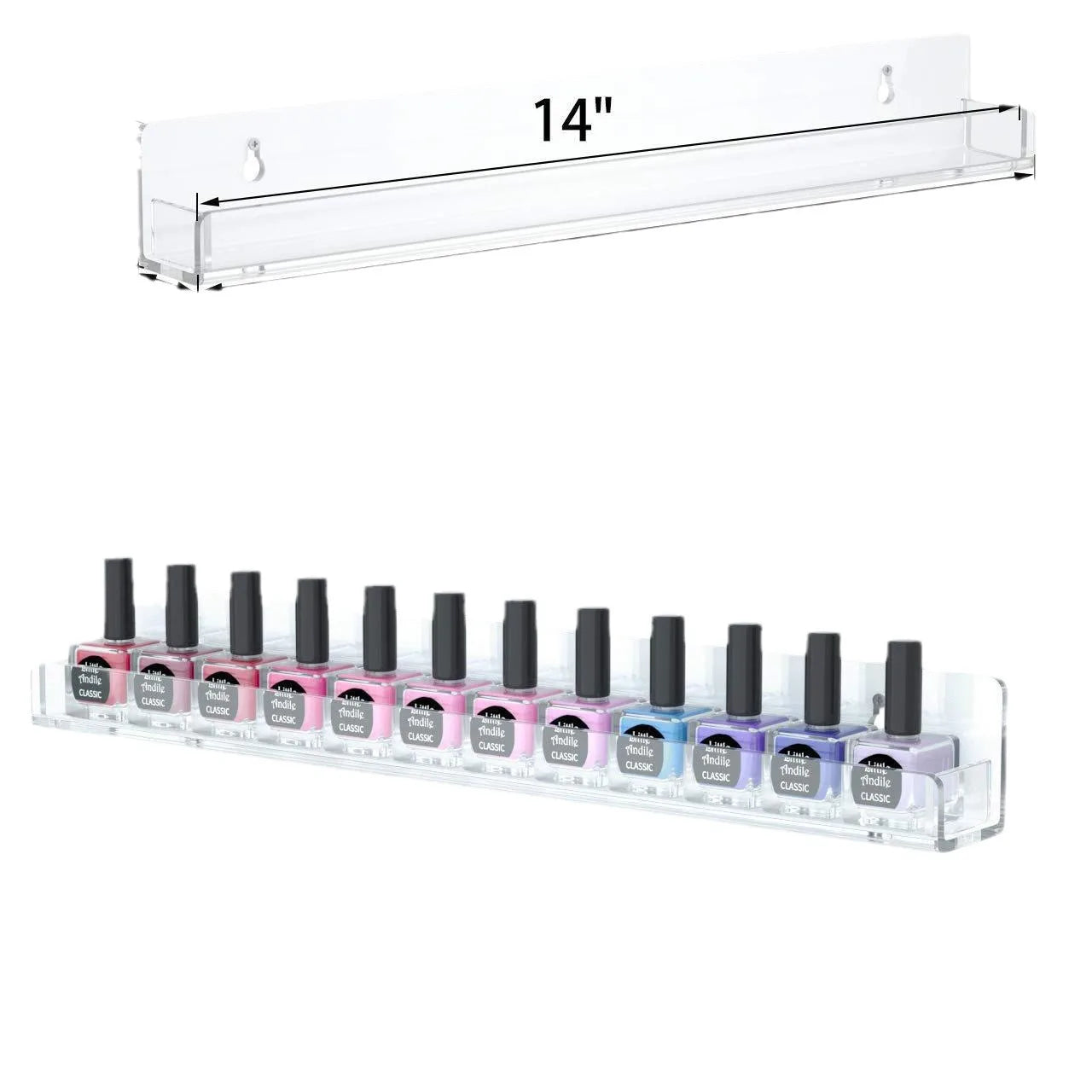 ‌Transparent Multi Layer Acrylic Nail Polish Organizer Storage Display Rack for Beauty Salon and Nail Technician Home Use Peaceful Pleasures Health and Wellness