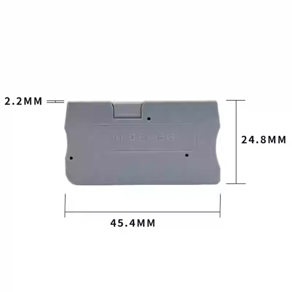 10PCS PT1.5 Screw Free Terminal Block 1.5mm² Wire Quick Push-In Din Rail Terminal Electrical Connector Peaceful Pleasures Health and Wellness End Cover D-PT1.5
