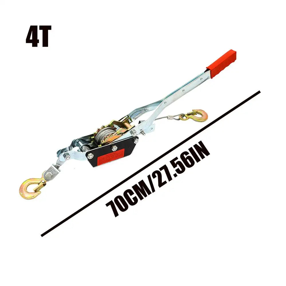 Heavy Duty Wire Rope Hand Puller 1T/2T/4T Double Hook Winch