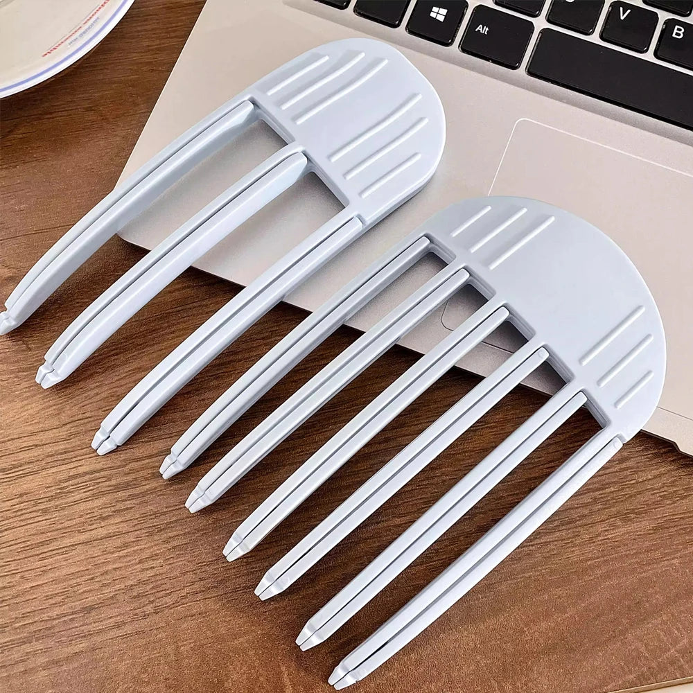 1/2Pcs Simple Fluffy Hair Roots Clips No Heat High Vertex Hair Curler Styling Fluffiness Women Men Volume Wind Sculpting Comb Peaceful Pleasures Health and Wellness 2pcs Blue