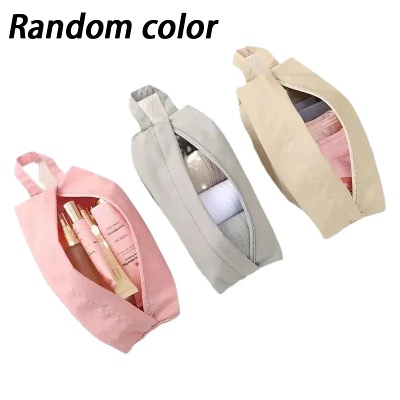 Korean Waterproof Makeup Bag – Silica Gel Cosmetic Organizer