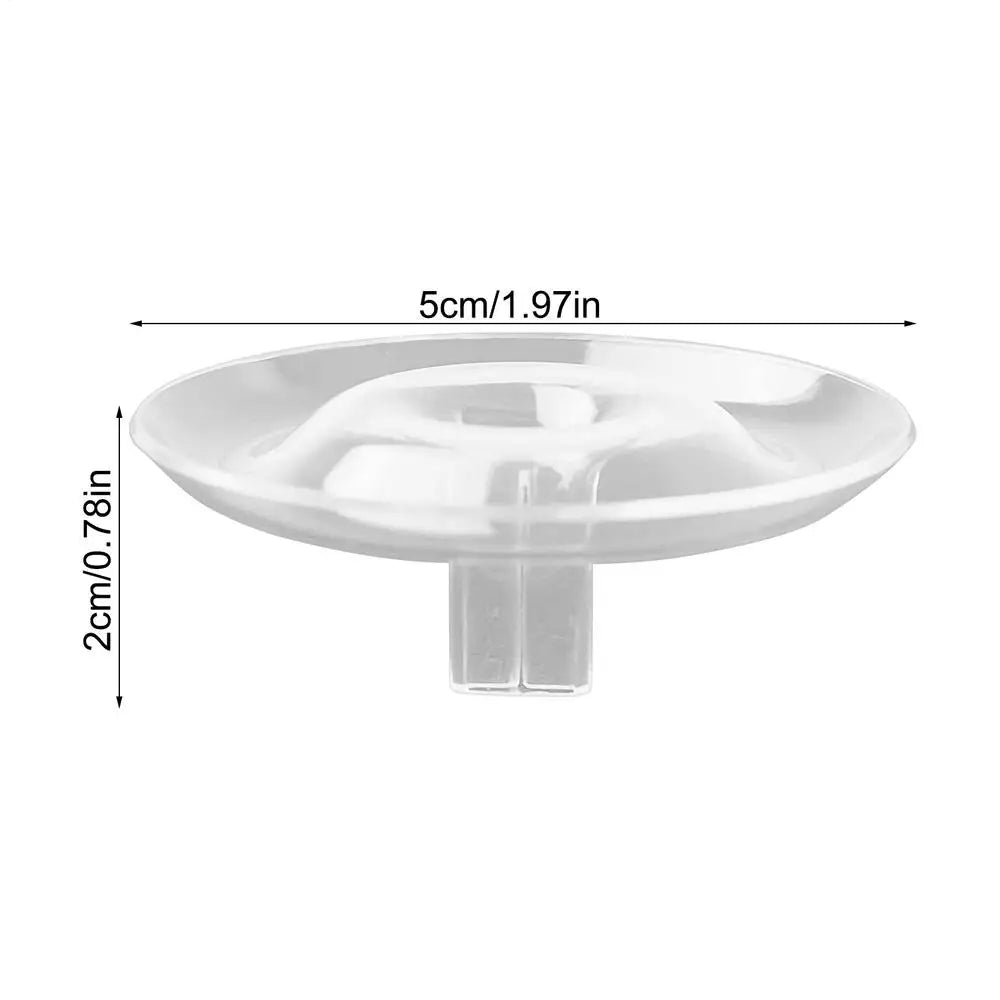 10pcs Transparent Stem Holder, Floating Floral Display Stand for Hydroponic Bowls Vases Fish Tanks, Home Decor Organizer Peaceful Pleasures Health and Wellness 5cm