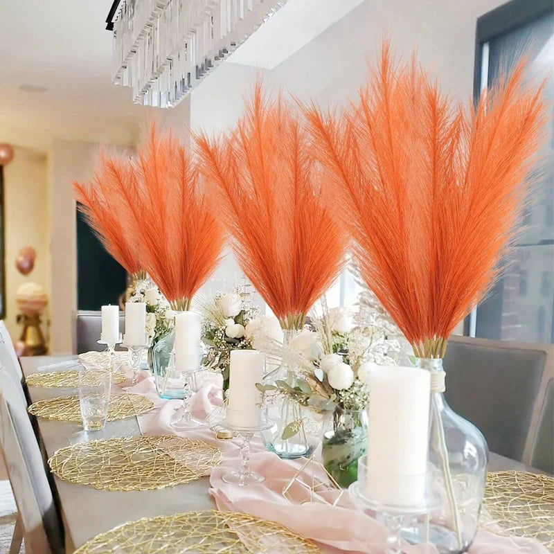 20Pcs Artificial Pampas Grass 21.6" | Fluffy Boho Home Decor