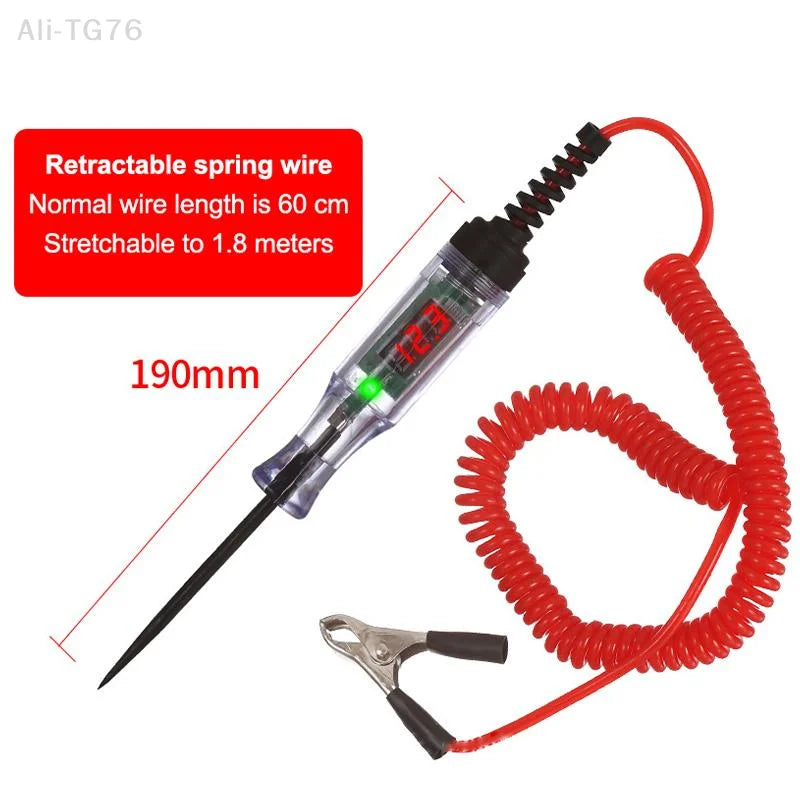 Digital Circuit Tester Pen 3V–120V | Car Truck Voltage Probe