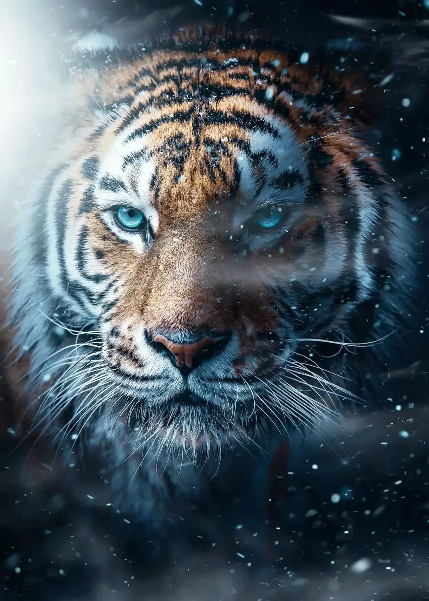 Tropical Tiger Forest Canvas Wall Art | Minimalist Home Decor Canvas Wall Art Peaceful Pleasures Health and Wellness 5 20x30cm Unframed