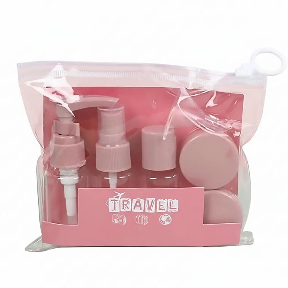 Leak-Proof Travel Bottles Kit | Clear Toiletry Containers Set