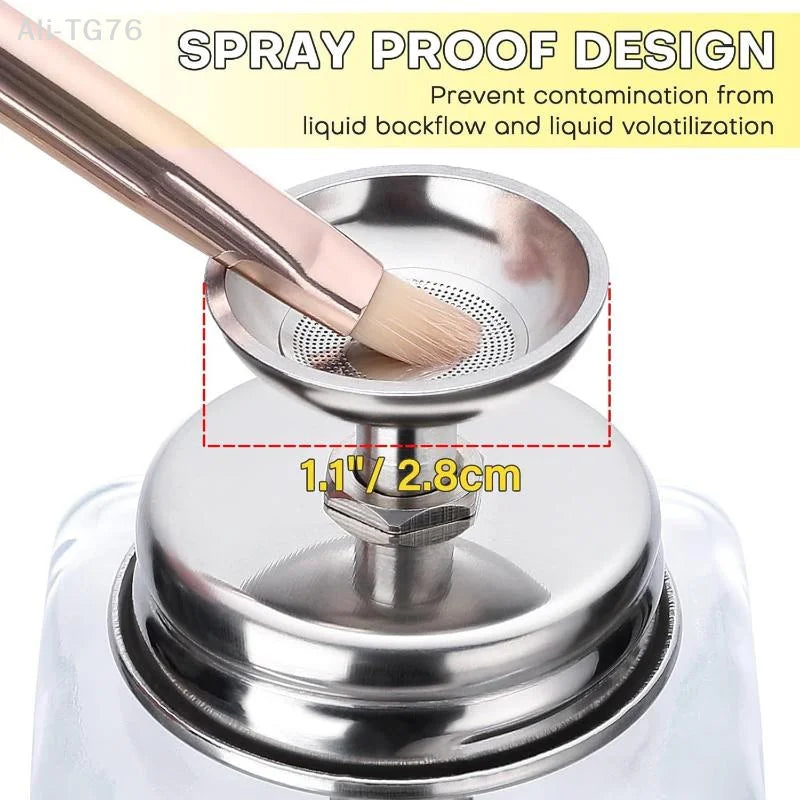 180ml Glass Press Pump Bottle – Nail Remover & Liquid Dispenser