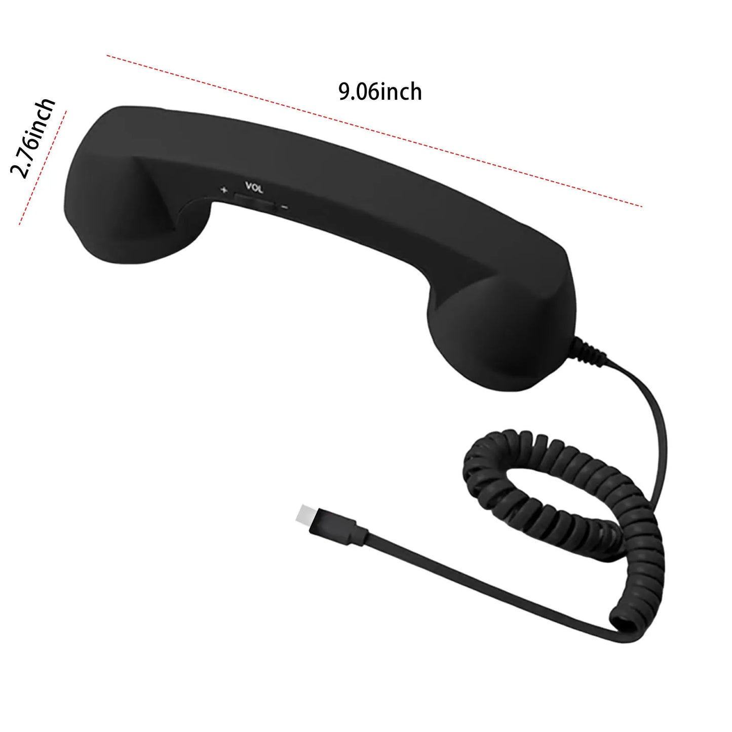 Retro Phone Handset, 2026 New Retro Phone Handset for iPhone&Android, Type-C/Wireless Bluetooth Old Fashioned Telephone Receiver Peaceful Pleasures Health and Wellness