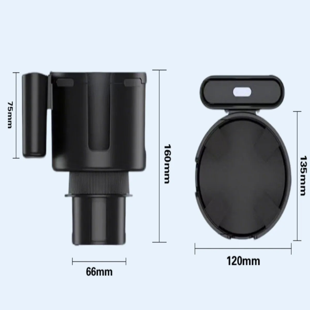 108mm Car Cup Holder 2-in-1 Vehicle Drink Holder Modified Cup Mat Multi-functional Storage Rack Peaceful Pleasures Health and Wellness