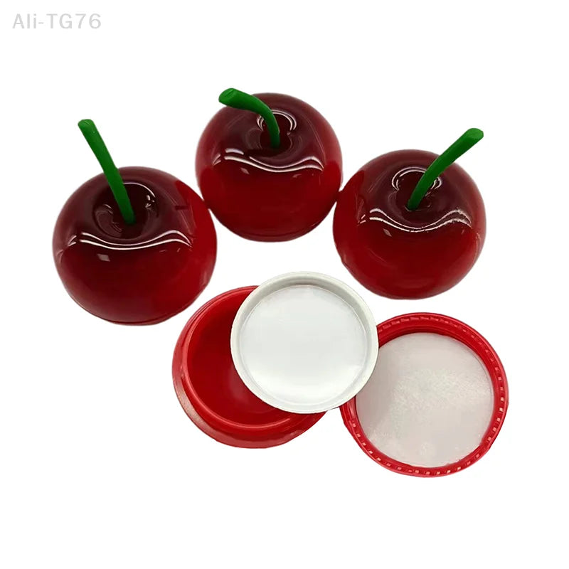 Cherry-Shaped Refillable Mini Cosmetic Jars 8g – 1 or 3 Pack