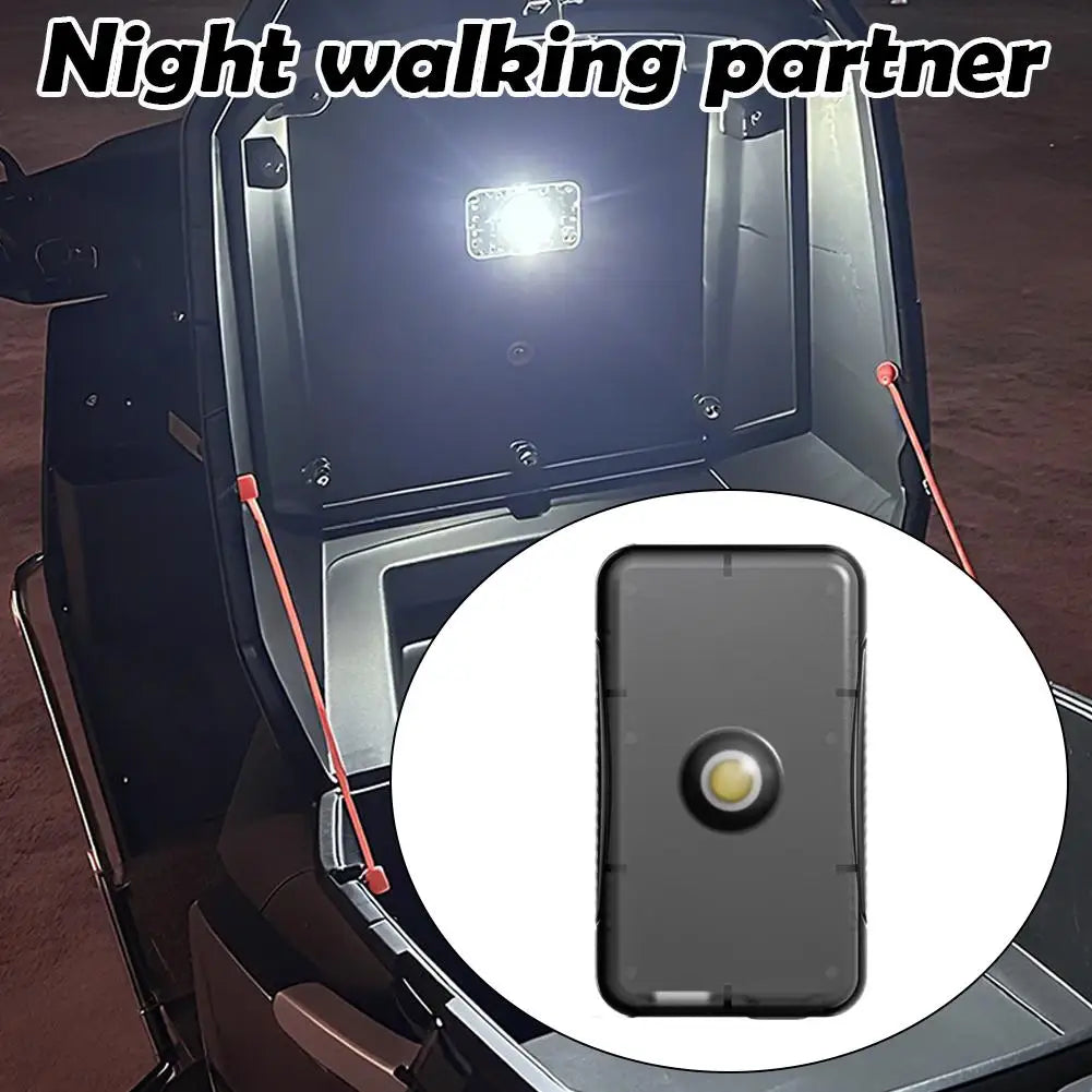 Motorcycle Locomotive Box Sensor Light LED Tail Box Anti-Collision Lamp Convenient Outdoor Fishing Camping Night Light Peaceful Pleasures Health and Wellness