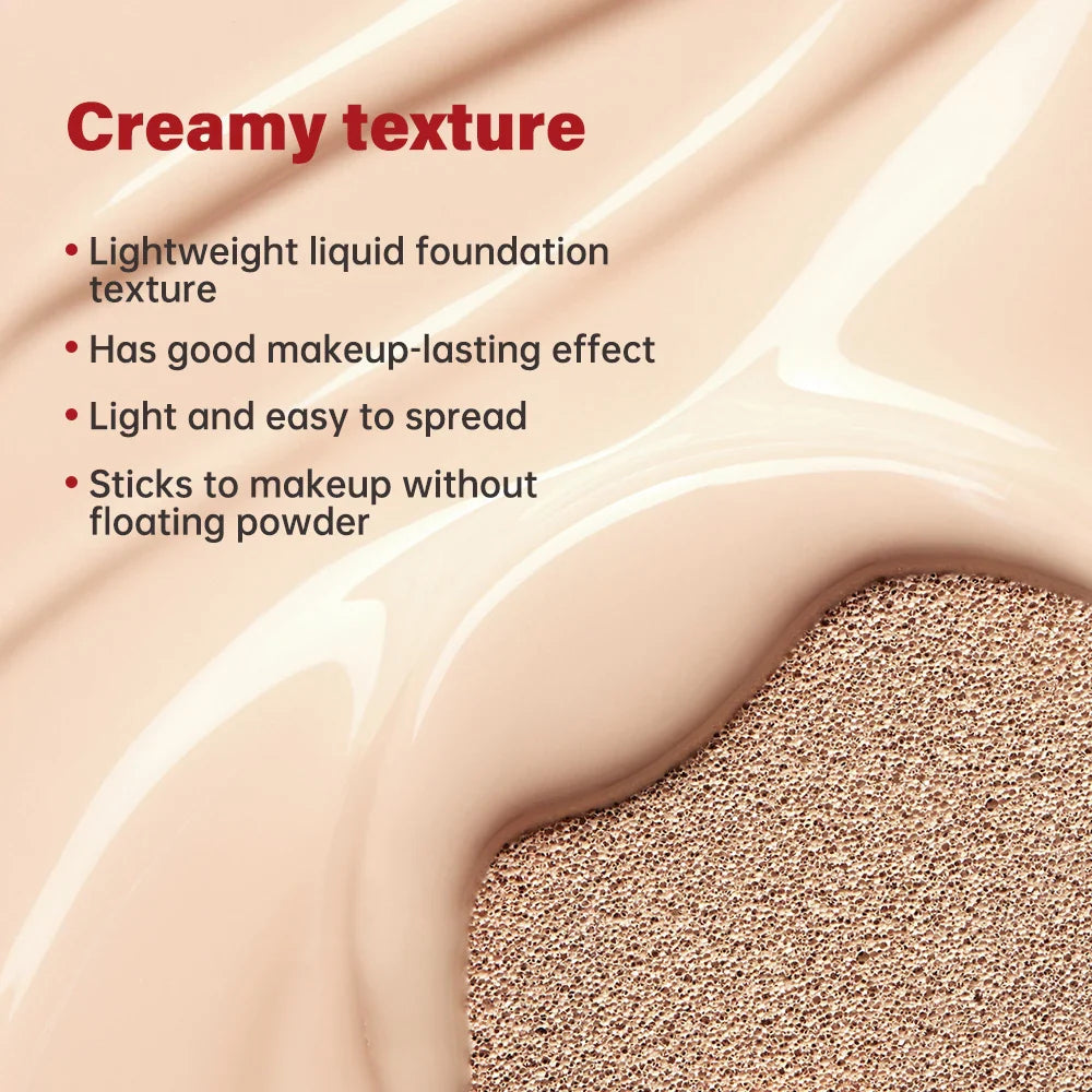Lakerain Cushion Foundation – Full Coverage, SPF, 72H Wear