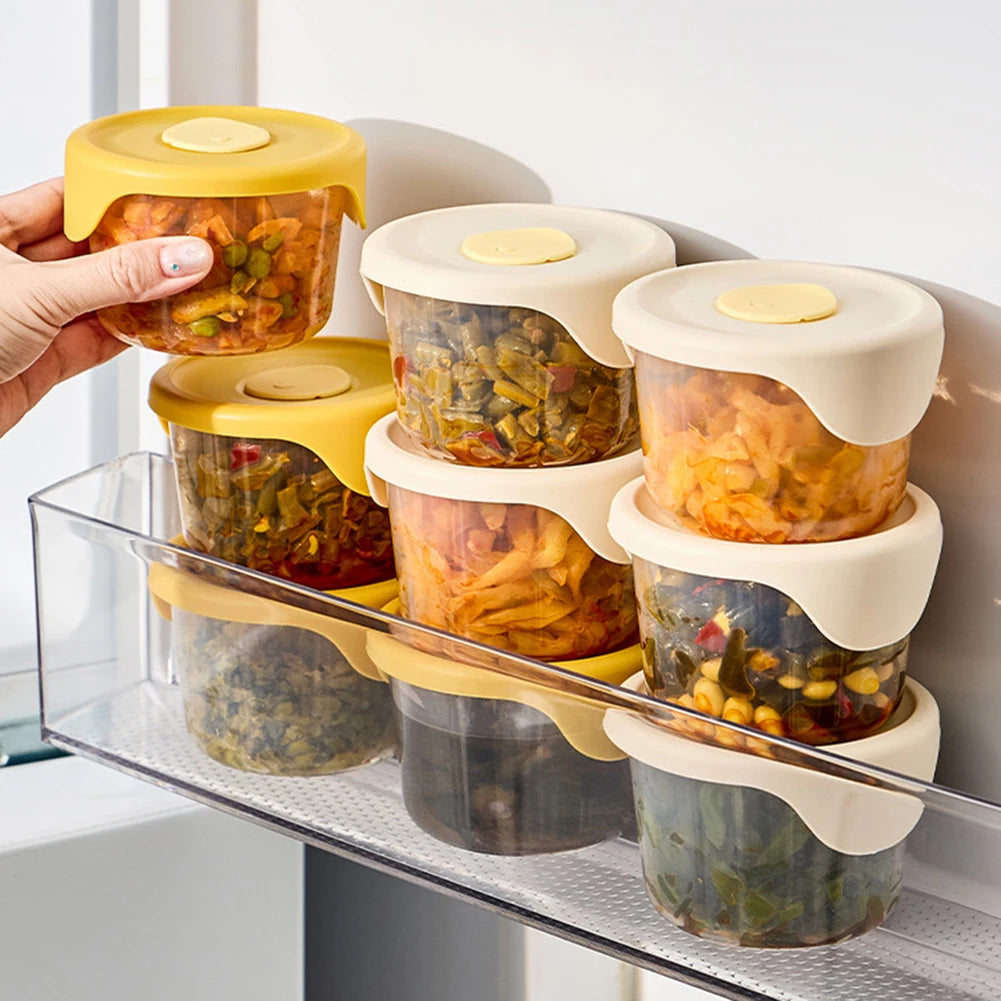3-Pack Airtight Mini Food Storage Containers – Kimchi & Snacks