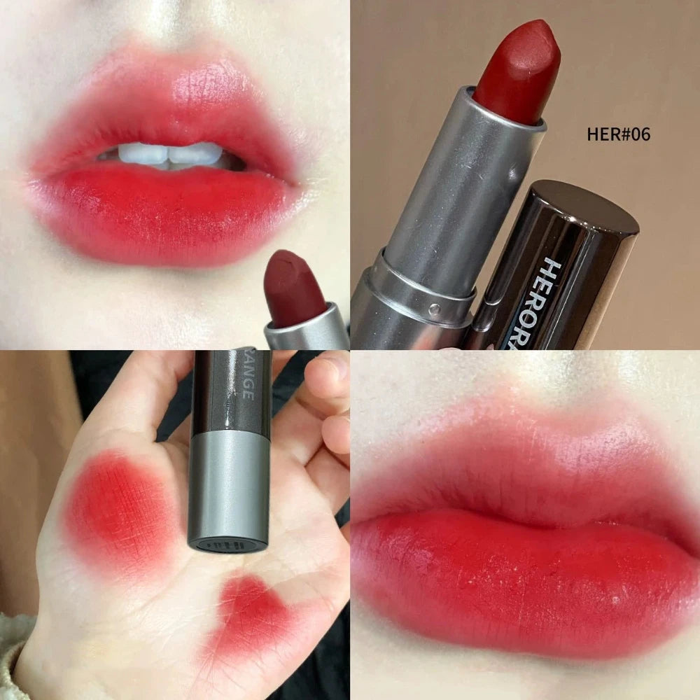 Korean Velvet Matte Lipstick – Long-Lasting Non-Transfer Lip Tint