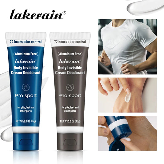 Body Invisible Deodorant 72h Long-lasting Odor Protection Natural Ingredients Aluminium Free Invisible Deodorizing Cream For Men Peaceful Pleasures Health and Wellness
