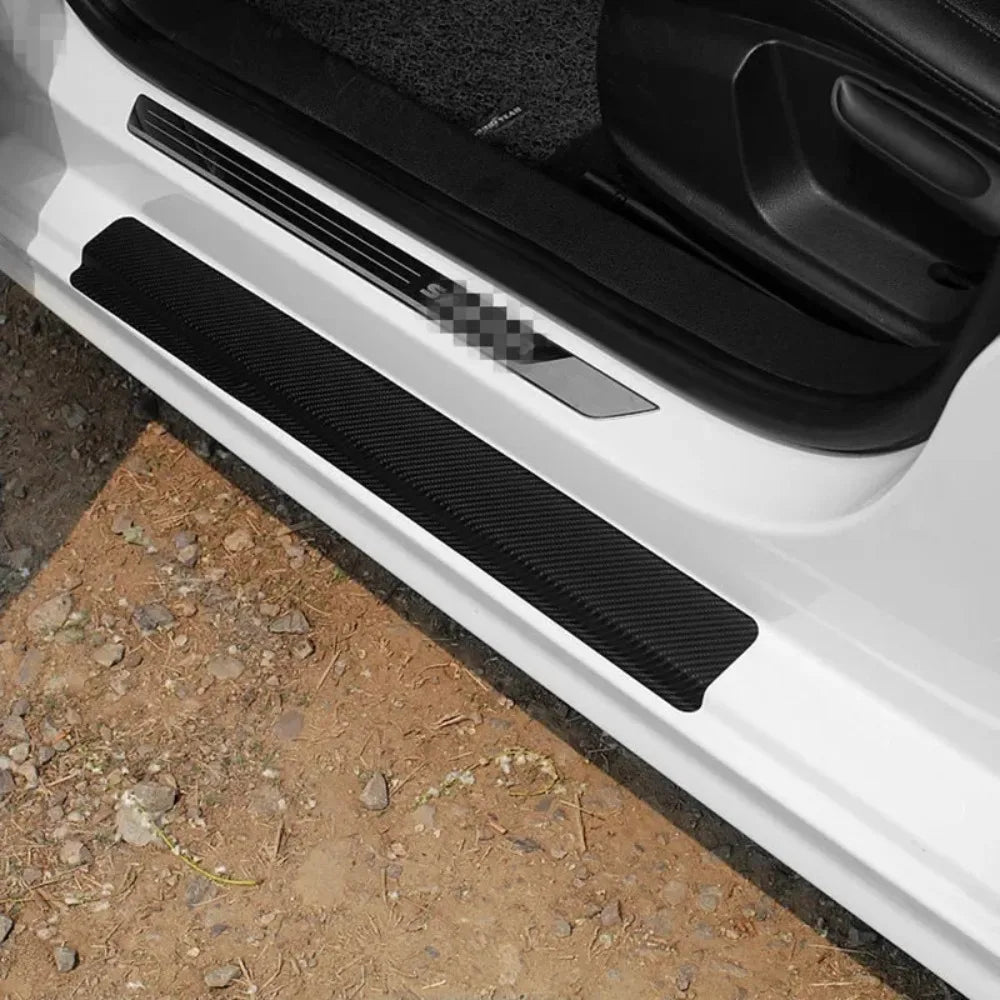 3D Carbon Fiber Anti-Scratch Tape | Car Door Sill Protector