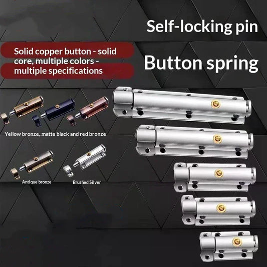 3-Inch Automatic Spring Door Latch | Self-Locking Zinc Alloy Door Latch Peaceful Pleasures Health and Wellness