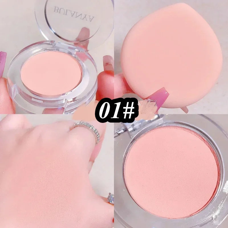 IFANYUO 6-Color Mineral Blush Palette | Matte & Shimmer Cheek Tint