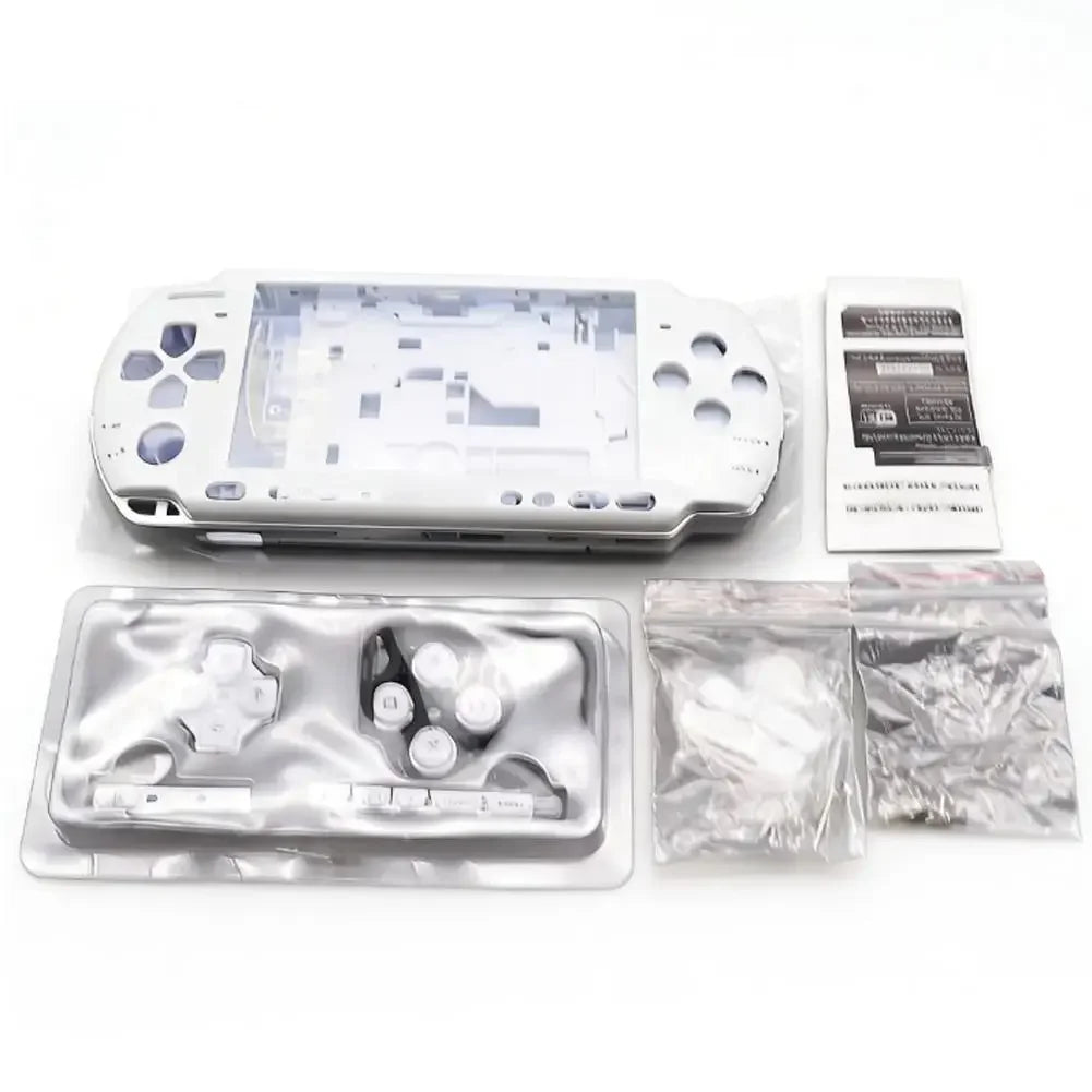 Full Replacement Housing Shell Kit for PSP 3000 Console Complete Case Cover With Buttons Screws DIY Repair Parts for PSP3000 03 Peaceful Pleasures Health and Wellness white