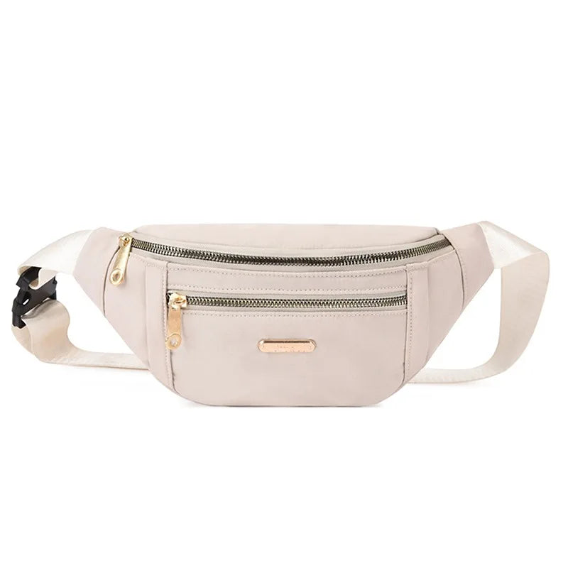 Canvas Fanny Pack Belt Bag – 3 Pockets, Men & Women