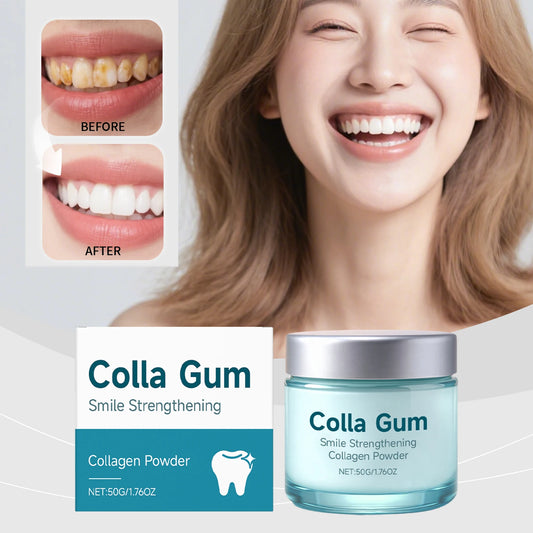 Collagen Brightening Tooth Powder | Whitening & Fresh Breath Tooth Powder Peaceful Pleasures Health and Wellness