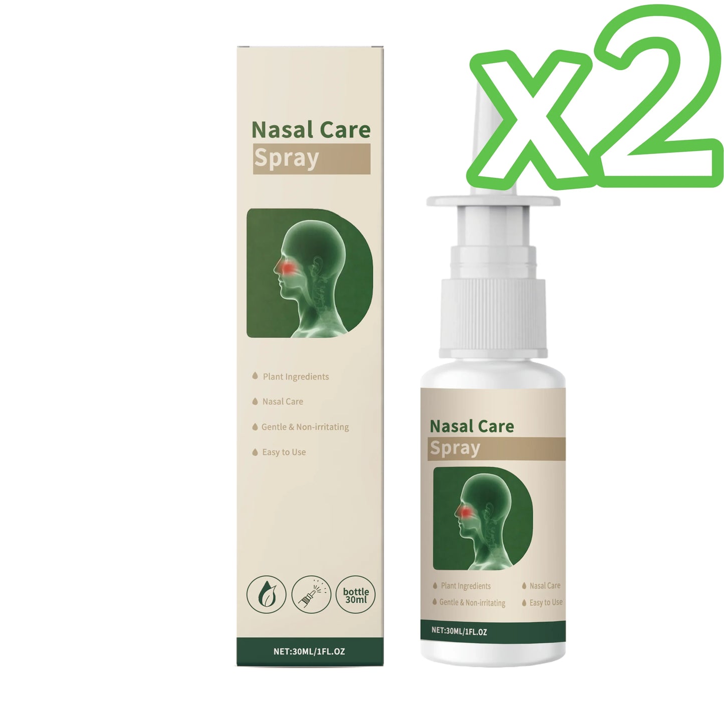 Plant-Based Nasal Cleaning Spray – Congestion & Mucosa Relief