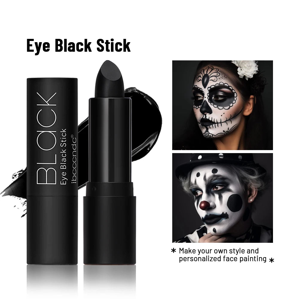 Black Cream-Blendable Face Body Paint Stick for Adults Children Eye Black Softball Football Baseball Sportsfor Halloween Makeup Peaceful Pleasures Health and Wellness