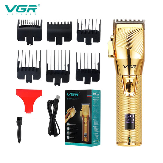 VGR 280 Electric Hair Trimmer Cordless Professional Rechargeable Golden Best Barber Hair Clipper for Men Peaceful Pleasures Health and Wellness