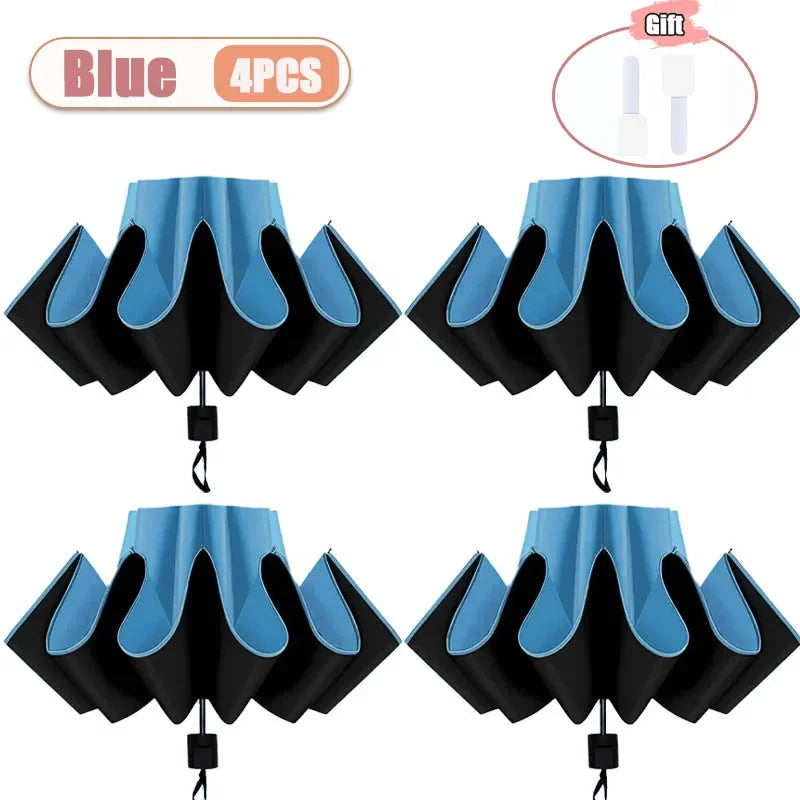 Large UV Protection Folding Umbrella – Sun & Rain Compact
