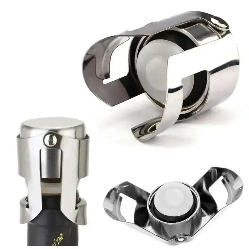 Stainless Steel Sealed Fresh-keeping Red Wine Stopper Metal Champagne