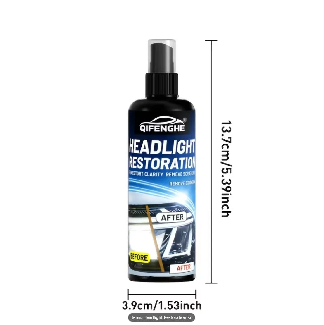 Car Headlight Restoration Paste – Removes Yellowing & Haze