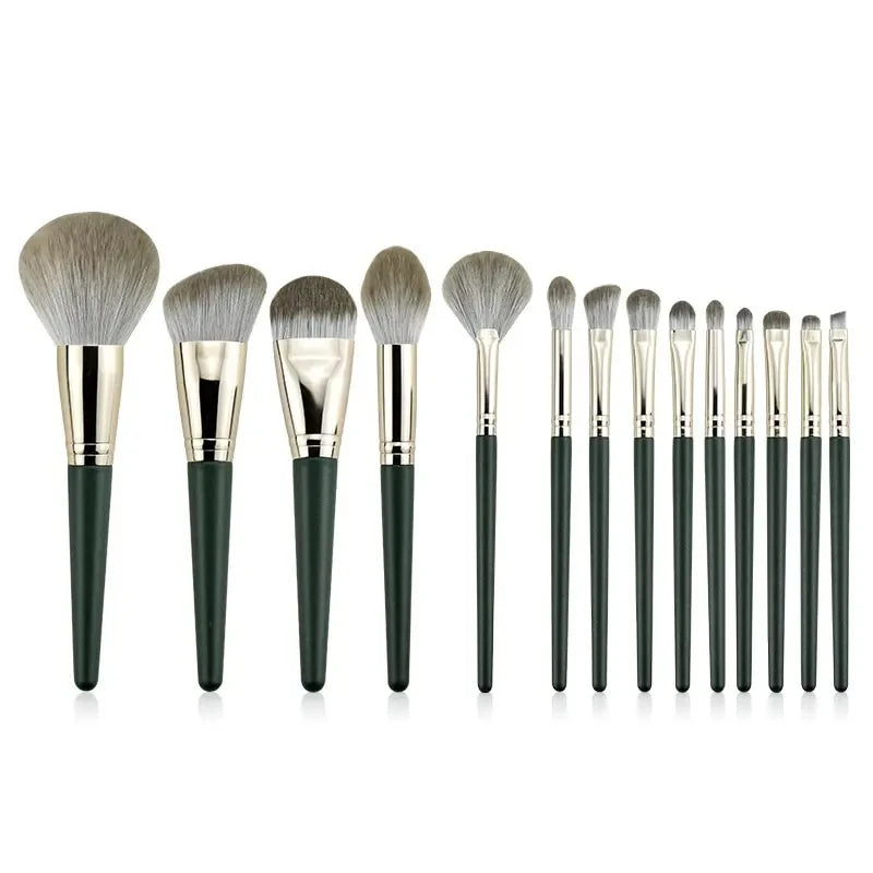 14-Piece Soft Fluffy Makeup Brush Set – Blush, Powder & Eyeshadow