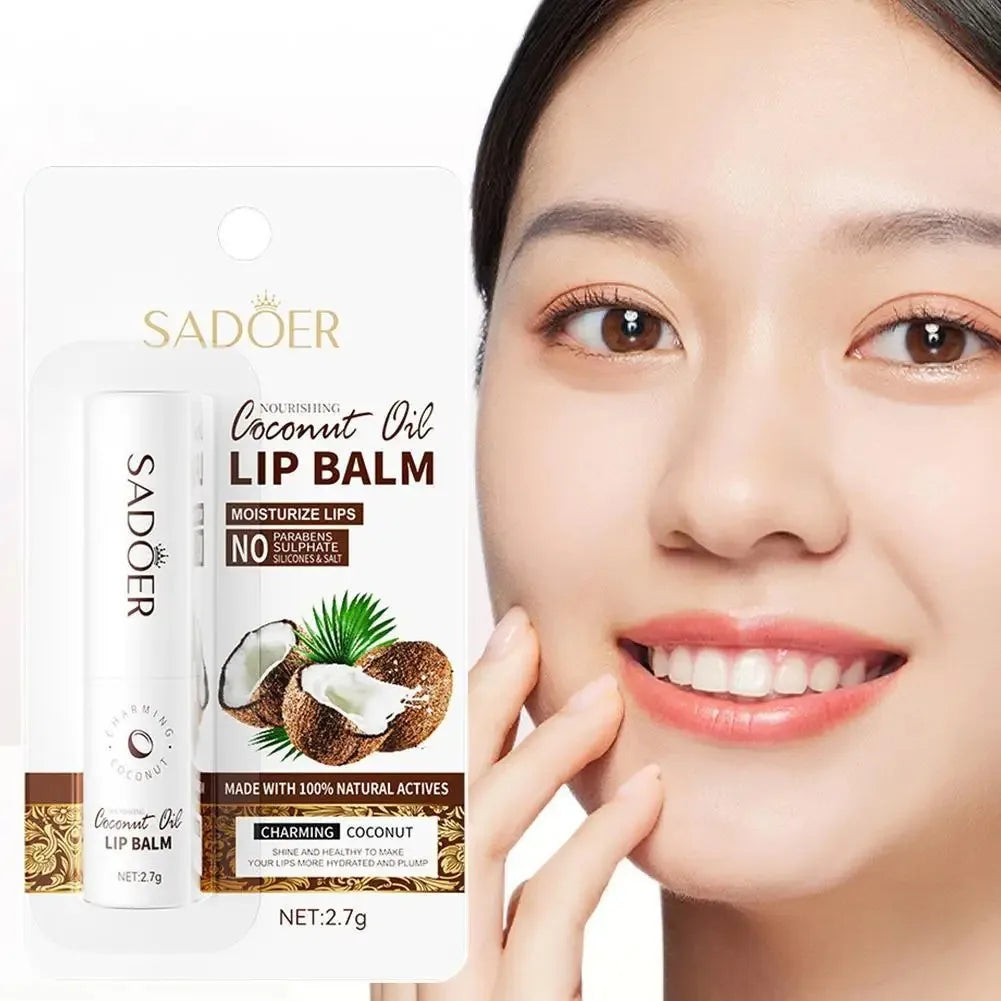 SADOER Coconut Lip Balm 2.7g – Moisturizing Daily Lip Care